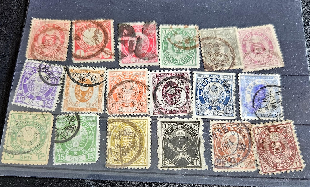 Vintage Imperial Japan Stamps Rare Sets - Etsy