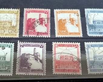 Vintage Palestina-postzegels 1918-1921