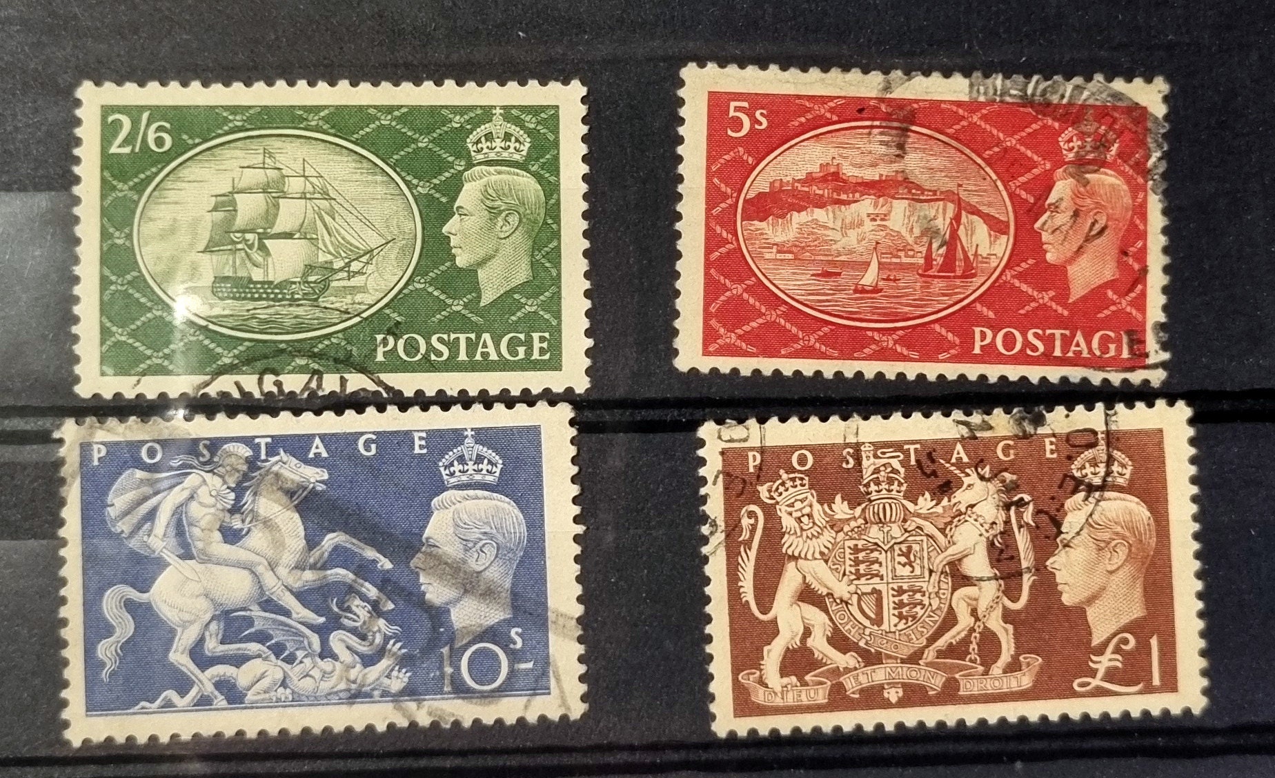 Vintage GB King VI Stamp Collections Etsy
