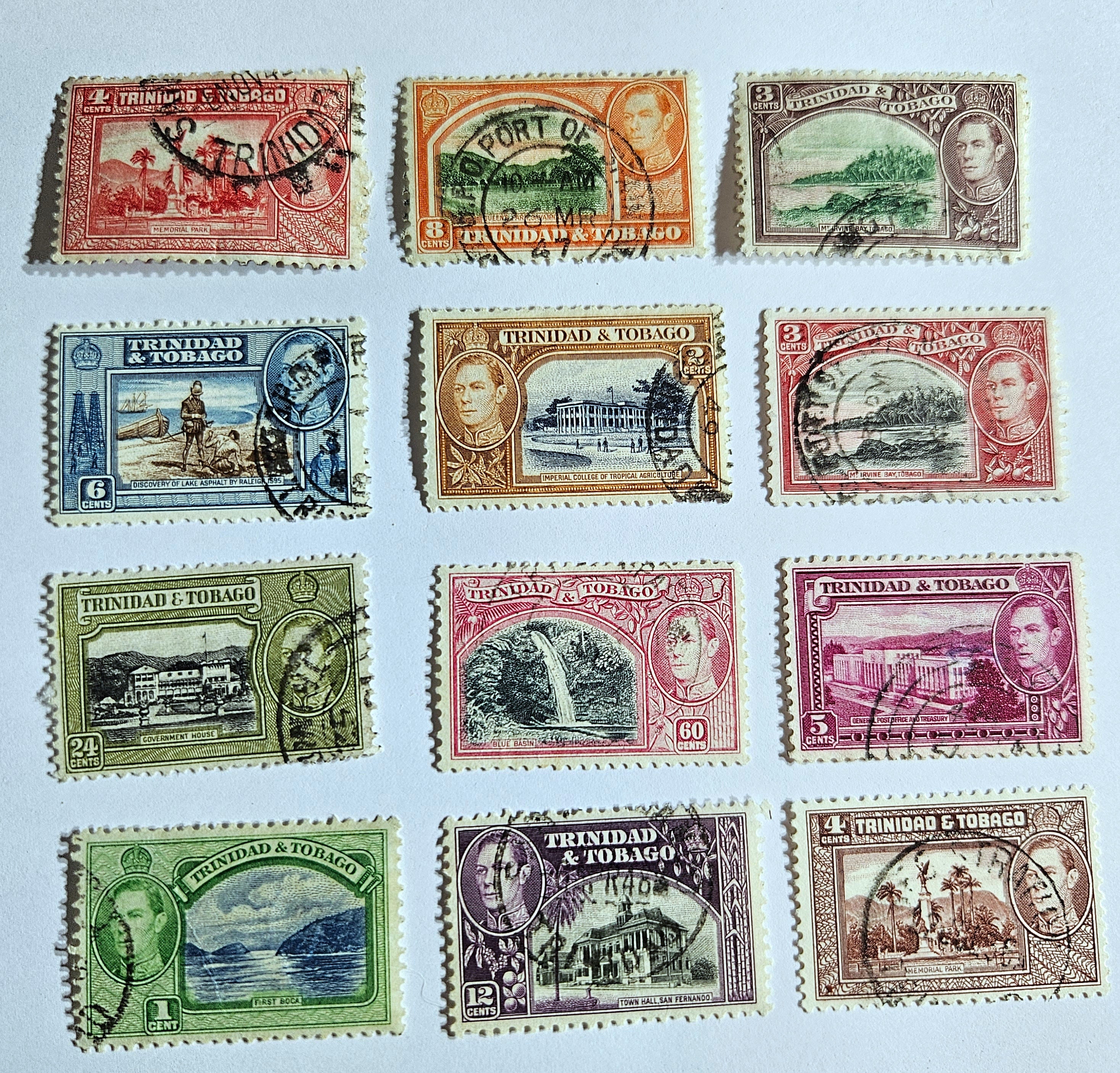 British Commonwealth Vintage Trinidad and Tobago Stamps - Etsy