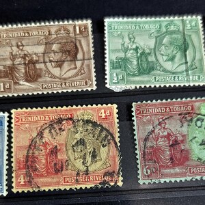 British Commonwealth Vintage Trinidad and Tobago Stamps - Etsy