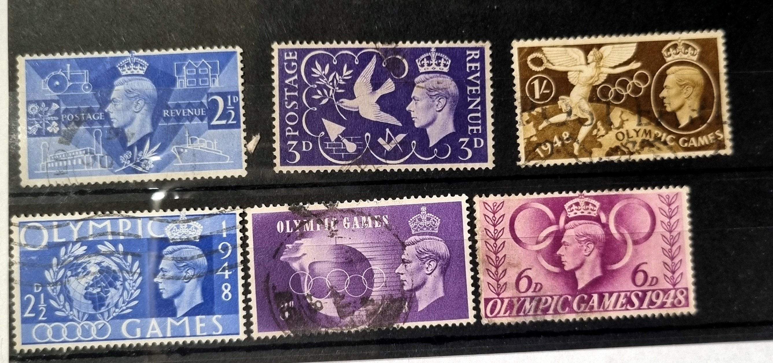Vintage GB King VI Stamp Collections Etsy