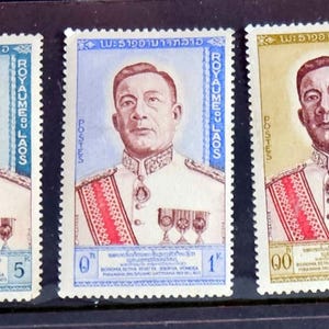 Vintage Laos stamps