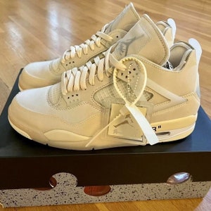 Shoes Sneakers Jordan4 Retro X White Sail unisex for men's and women's shoes