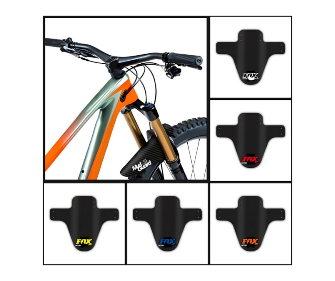 Fox racing 31192 009 guardabarros flexible para horquilla mtb naranja