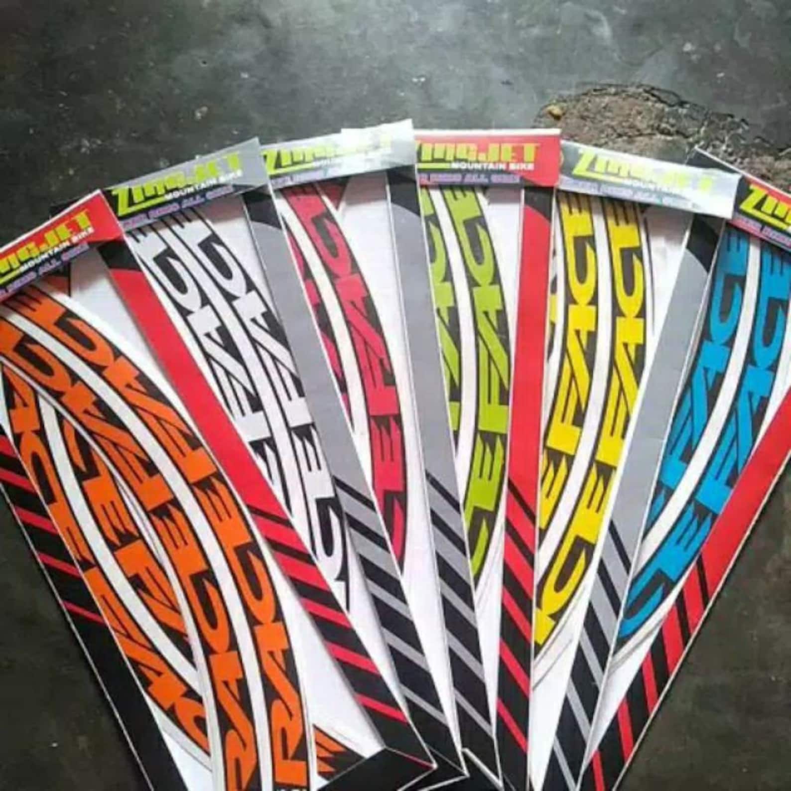 Raceface 12pcs Mountain Bike Rim Decal Stickers High Quality Durable