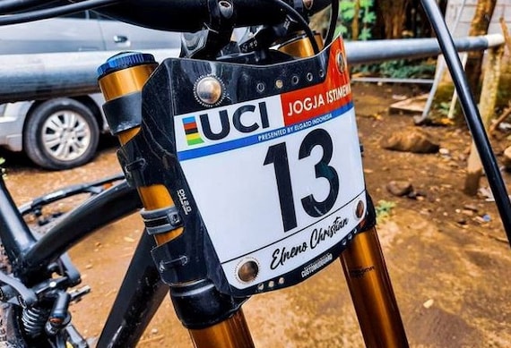 Stylish number on sale plate for bike