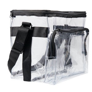 Clear Lunch Box Large (CH-1240) with FREE Small Reusable Leak Proof Ice Bag