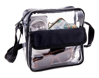 Stadium Approved Clear Cross-Body Messenger Shoulder Bag (CH-500)