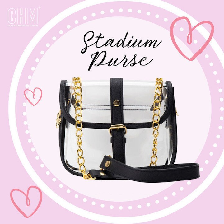 Clear Bag for Women Ladies Tote Bags Stadium Approved Shoulder Bag Clear  Crossbody Bag Fashion Chains Clear Purse