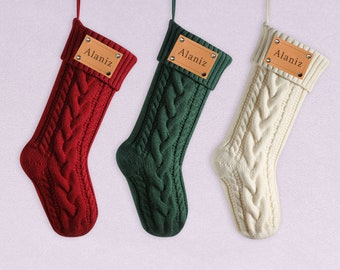 Une décoration de Noël indispensable-Chaussettes de Noël personnalisées-Bas de Noël personnalisés-Les chaussettes de Noël classiques ajoutent une atmosphère de fête