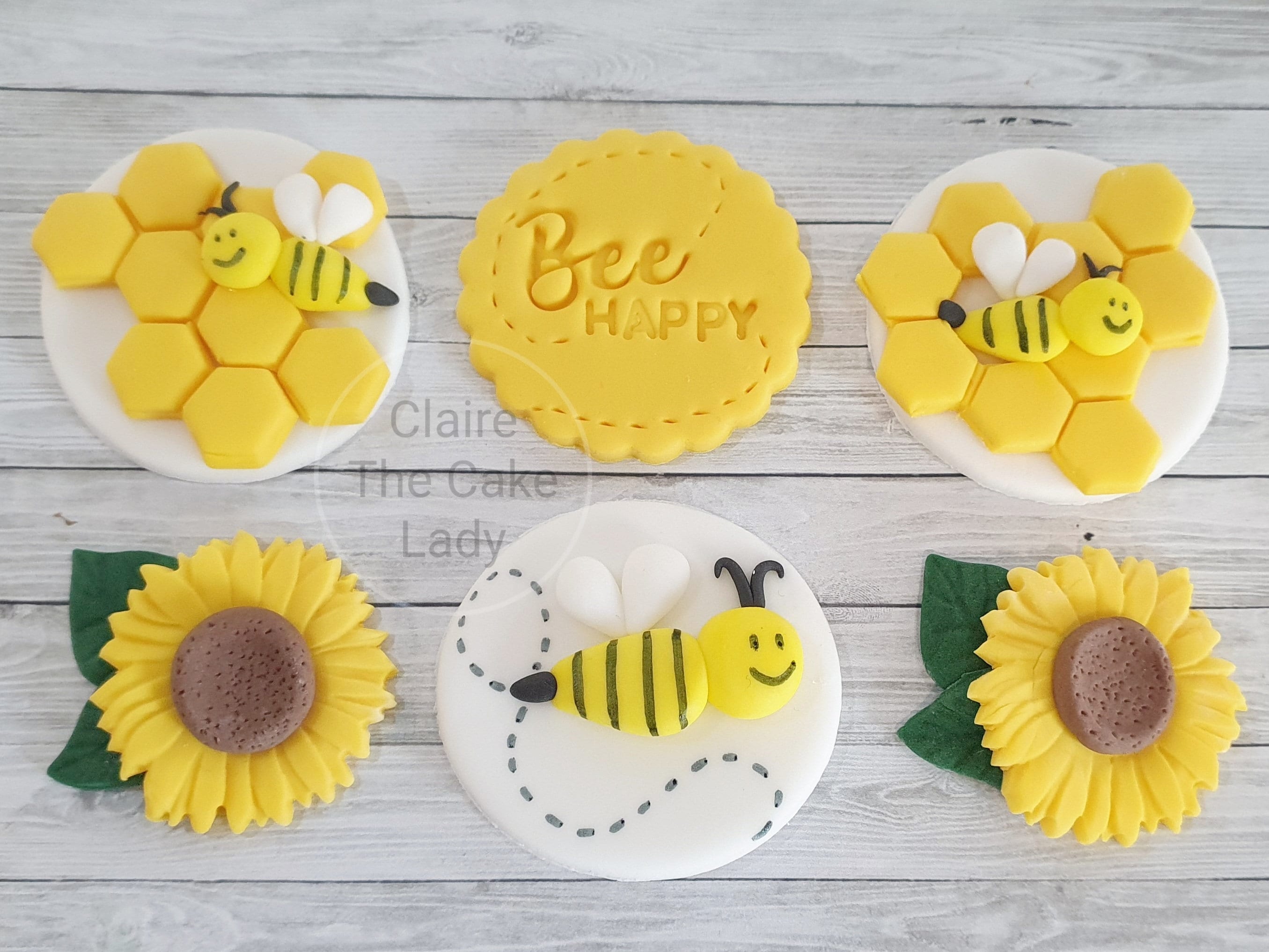 SUNBEAUTY Honey Bee Party Decorations – 4 Honeycomb Centerpieces With Bee & Sunflower Stickers For Baby Shower, Birthday & Bee Theme - View #6