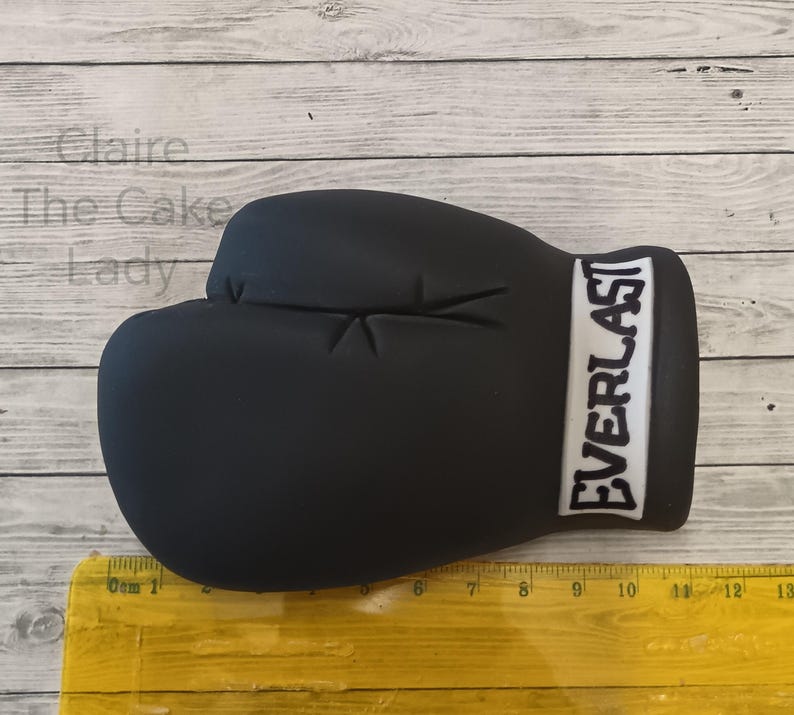 May include: Black boxing glove with white "EVERLAST" lettering on the side.