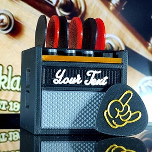 Gepersonaliseerde plectrumhouder | Cadeau-idee | Plectrums | Decoratie | Rock & Roll