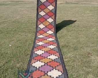 Wool Jute Runner, Handmade Runner, Wool Jute Rug, Kilim Runner, Jute rug, Jute Runner, Woven Rug, Woven Runner, Navajo Rug, Weave Rug, Rug