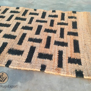 Natural Jute Stair Runner - Eco-Friendly Home Decor, Rustic Jute Runner for Staircase