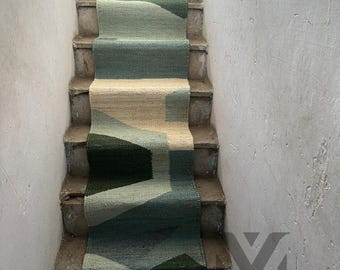 Handwoven Hemp Jute Runner: Eco-Friendly Stair Rug