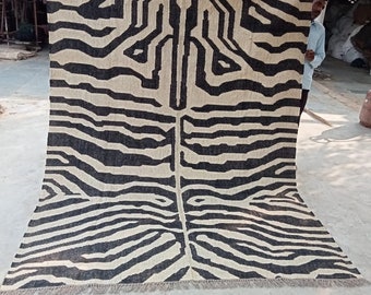 Handmade zebra pattern kilim  wool jute rugs, jute wool rug living room,bowen flatweave jute & wool rug,jute and wool rug,wool jute area rug