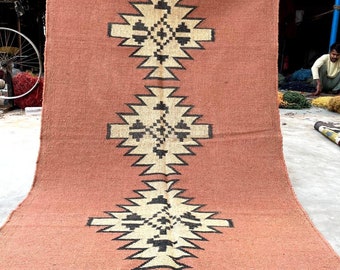 tappeti kilim in lana e iuta, tappeto da soggiorno in lana di iuta, tappeto in iuta e lana a tessitura piatta bowen, tappeto in iuta e lana, tappeto in lana e iuta