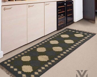 Wool Jute Runner, Handmade Runner, Wool Jute Rug, Kilim Runner, Jute rug, Jute Runner, Woven Rug, Woven Runner, Navajo Rug, Weave Rug, Rug