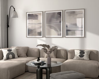 Impression d'art mural abstrait minimaliste | Décoration d'intérieur moderne | Téléchargement numérique contemporain neutre
