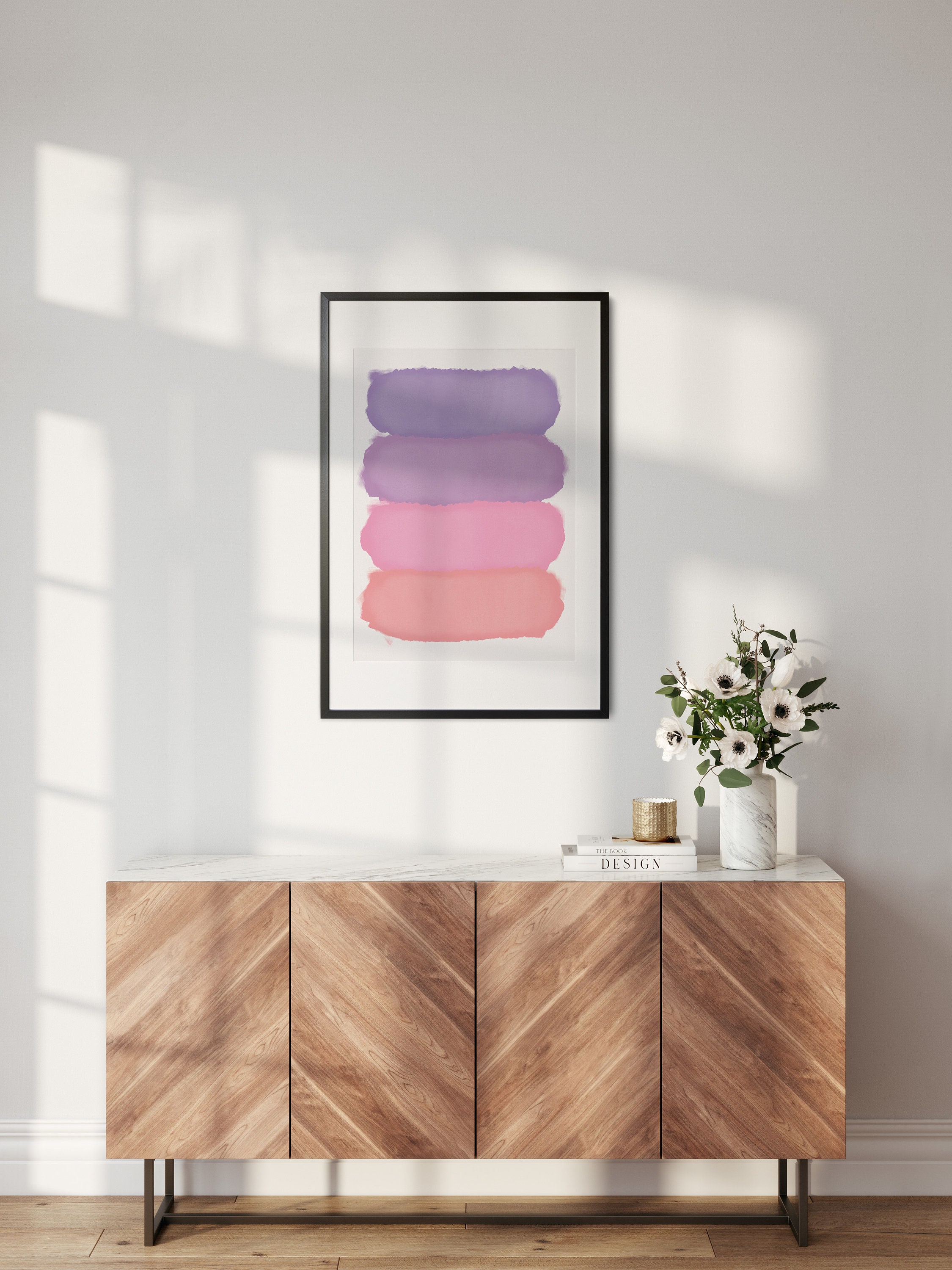 Printable Wall Art Purple Nursery Wall Art Abstract Wall Etsy