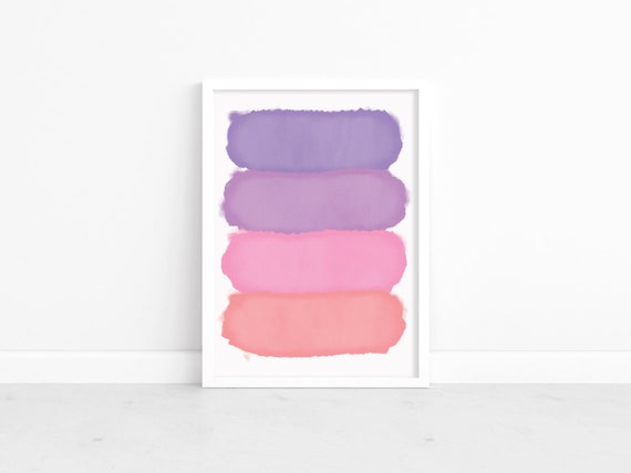 Printable Wall Art Purple Nursery Wall Art Abstract Wall - Etsy
