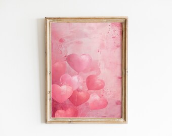 Coquettekamerdecoratie: doe-het-zelf valentijnsdecoratie met afdrukbare roze ballonkunst