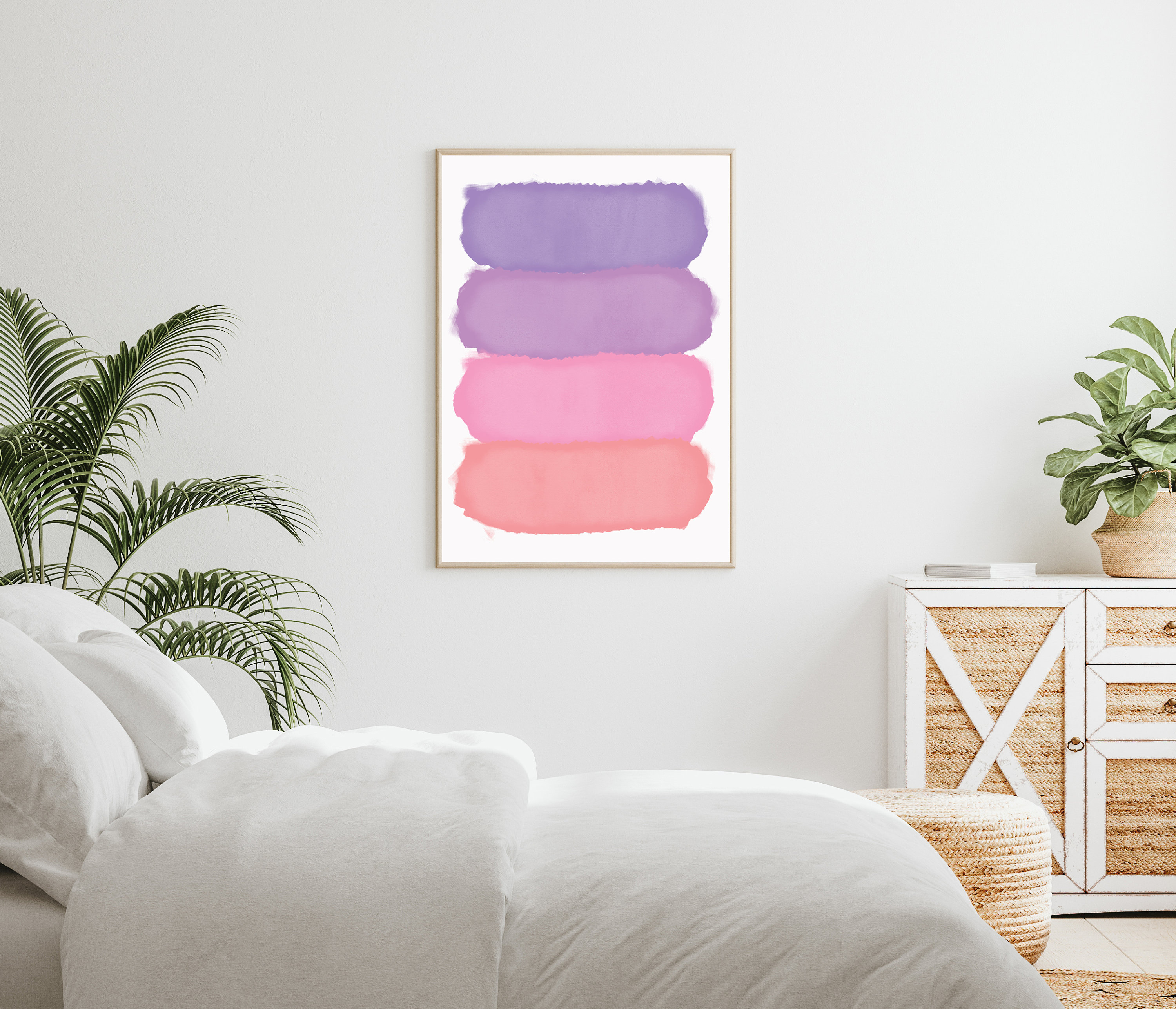 Printable Wall Art Purple Nursery Wall Art Abstract Wall Etsy