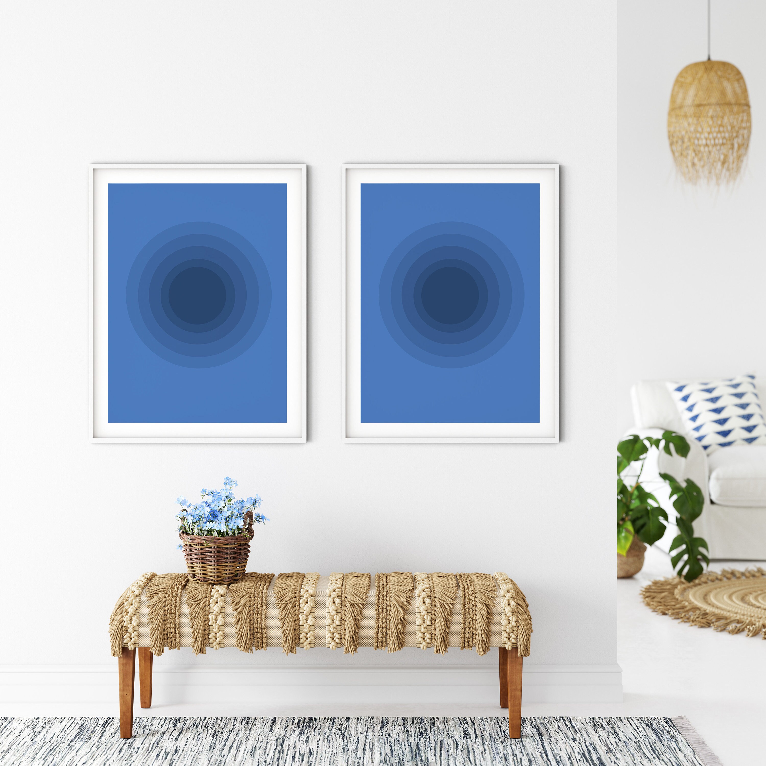 Navy Blue Printable Wall Art, Printable Wall Art, Navy Blue Decor, Blue ...