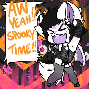 Halloween costume YCH