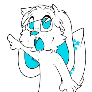 Soyjak pointing meme fursona YCH digital sticker
