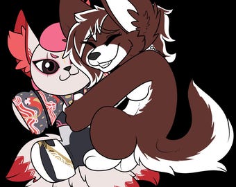 Peluche câlin fursona oc ych
