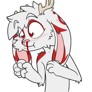 Simping Fursona Digital Sticker Icon YCH - Etsy