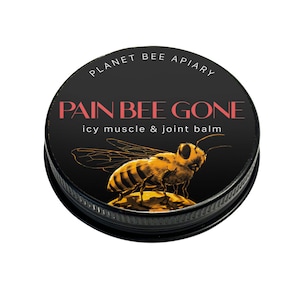 PAIN BEE GONE icy Muscle and Joint balm, Soothes Discomfort in Muscles and Joints. All natural