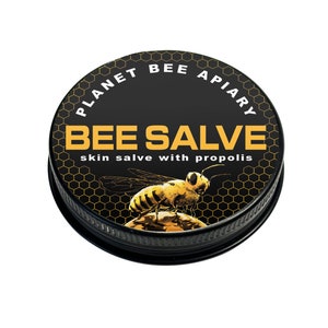 BEE SALVE, Hand Salve, Skin Care, Healing Balm, Dry Skin Salve with Beeswax and Propolis, Skin Repair, Moisturizer, All Natural