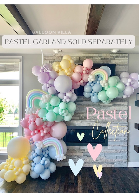 Pastel Rainbow Balloon Decor Package – Mommy and Balloons