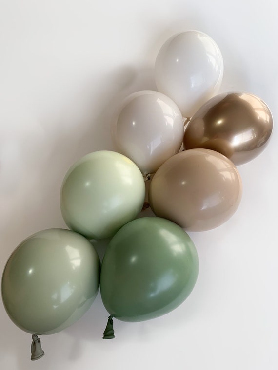 Olive lt Balloon Garland Premium Kit (8-10ft) Balloons by PopFestCo