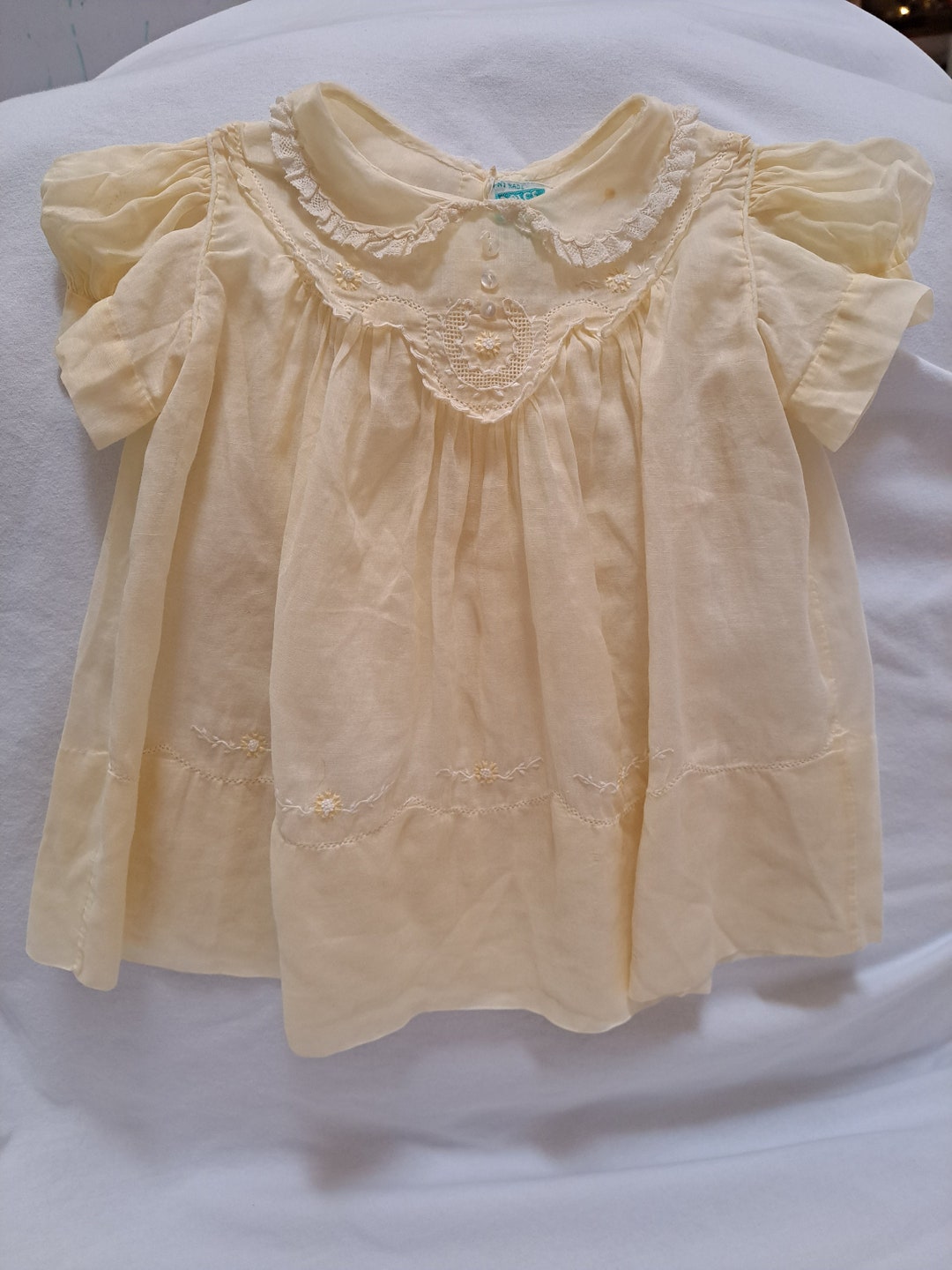 Vintage Newborn Baby Girl Dress Etsy