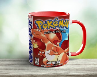 Rote Tasche Monster Tasse - Schrullige Tasse für Koffein-Enthusiasten - Personalisierte benutzerdefinierte Tasse - Geschenke für ihn - Geschenke für sie - Gaming-Tasse