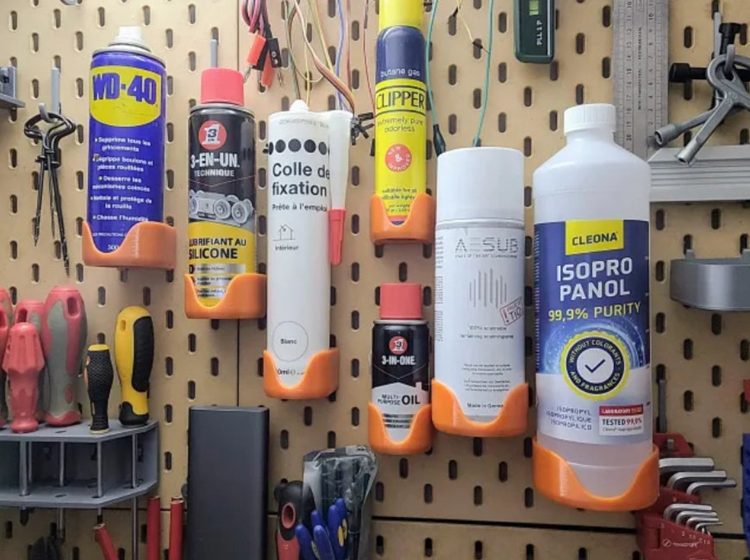 Parametric Bottle Holders Wall Mounted Can Holder Garage Etsy