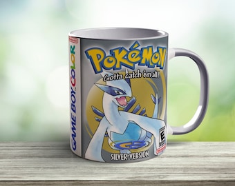 Silver Pocket Monsters Mug - Quirky Mug for Caffeine Enthusiasts - Personalised Custom Mug - Gifts For him - Gifts for her - Gaming Mug