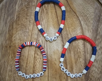 USA inspired bracelets