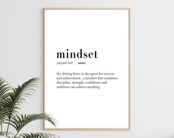 quote print Office Decor Wall Decor Various sizes Digital Print Inspirational poster Mindset Print