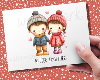 Printable "Better Together" Card | Card for Husband | Birthday Card | Anniversary Card | Party | Card for Him | Card for Her | Sweetheart