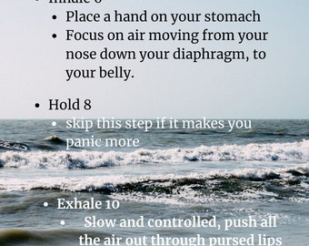 Worksheets for deep breathing and Mindfulness