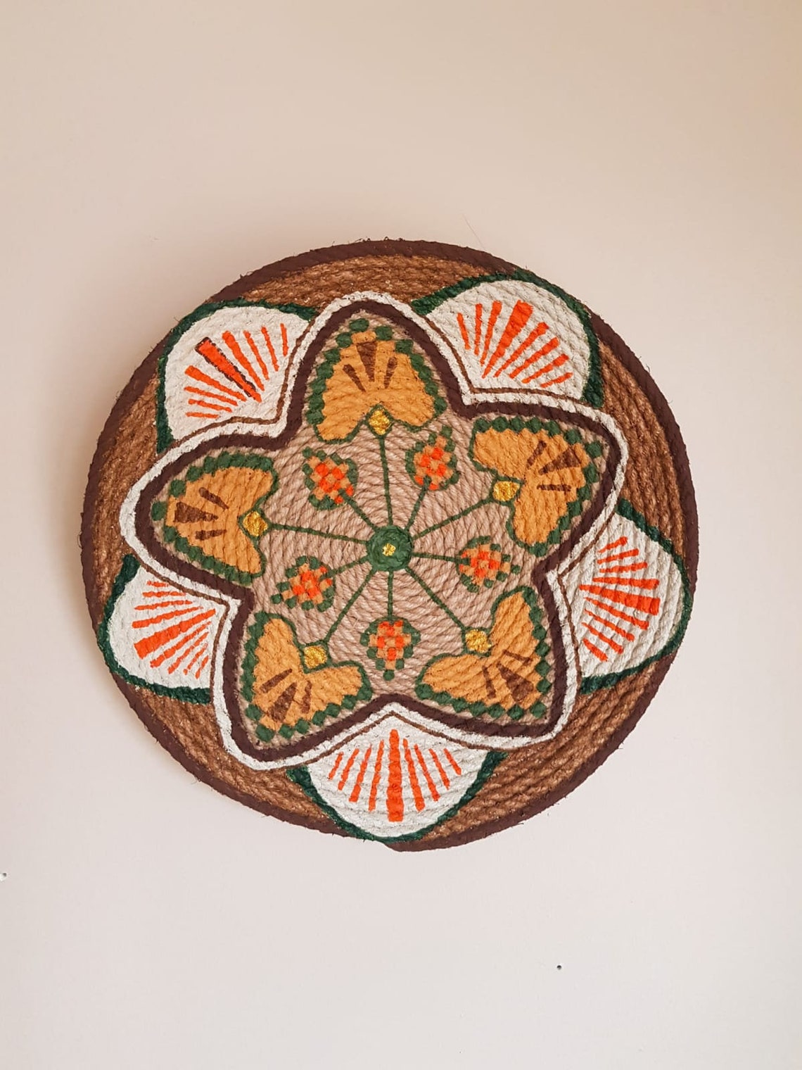 Handmade African Wall Plate Set: Boho Woven Basket Decor - Etsy