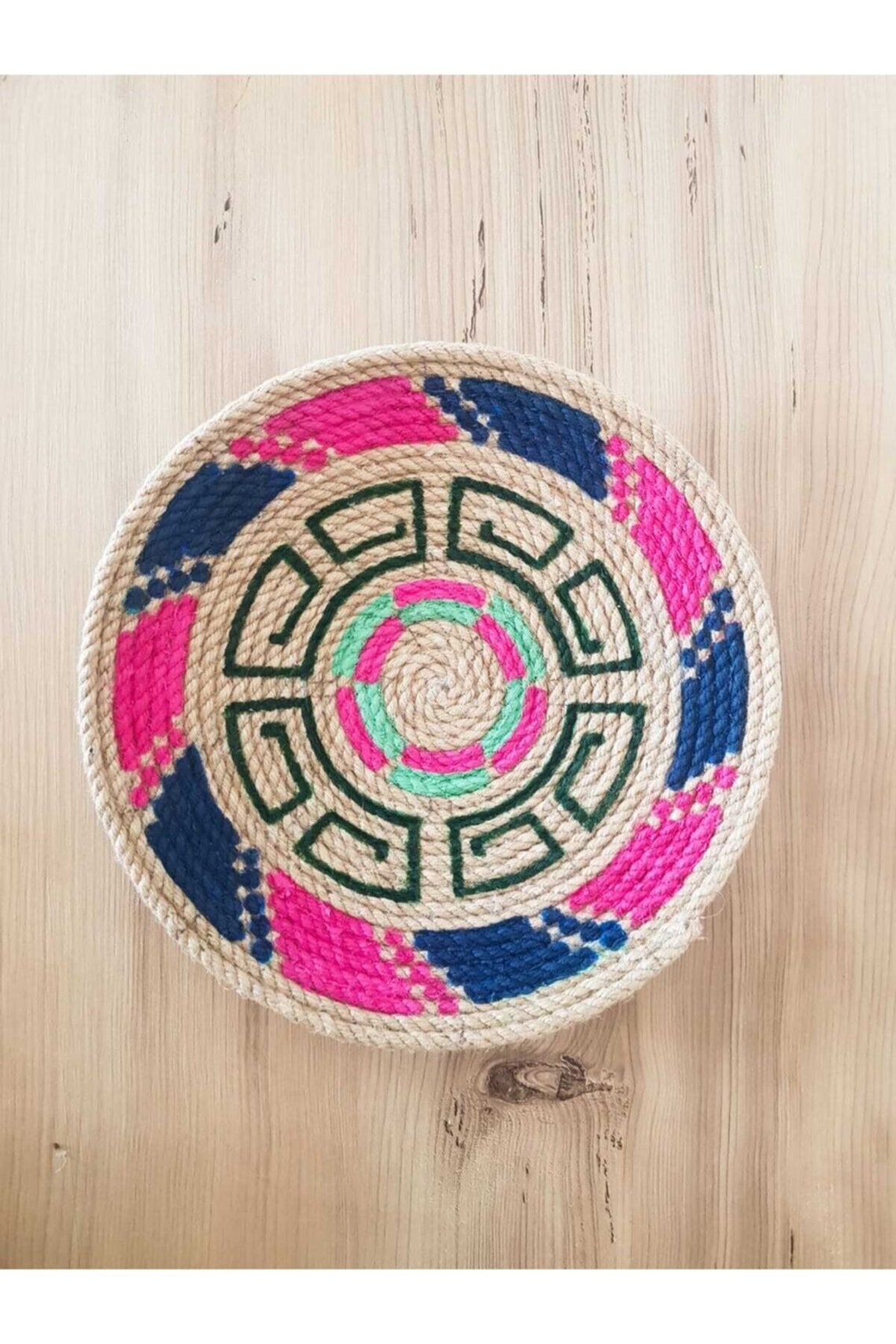 Decor Set of 5 African Plates, Wall Plate, Boho Wall Decor, African