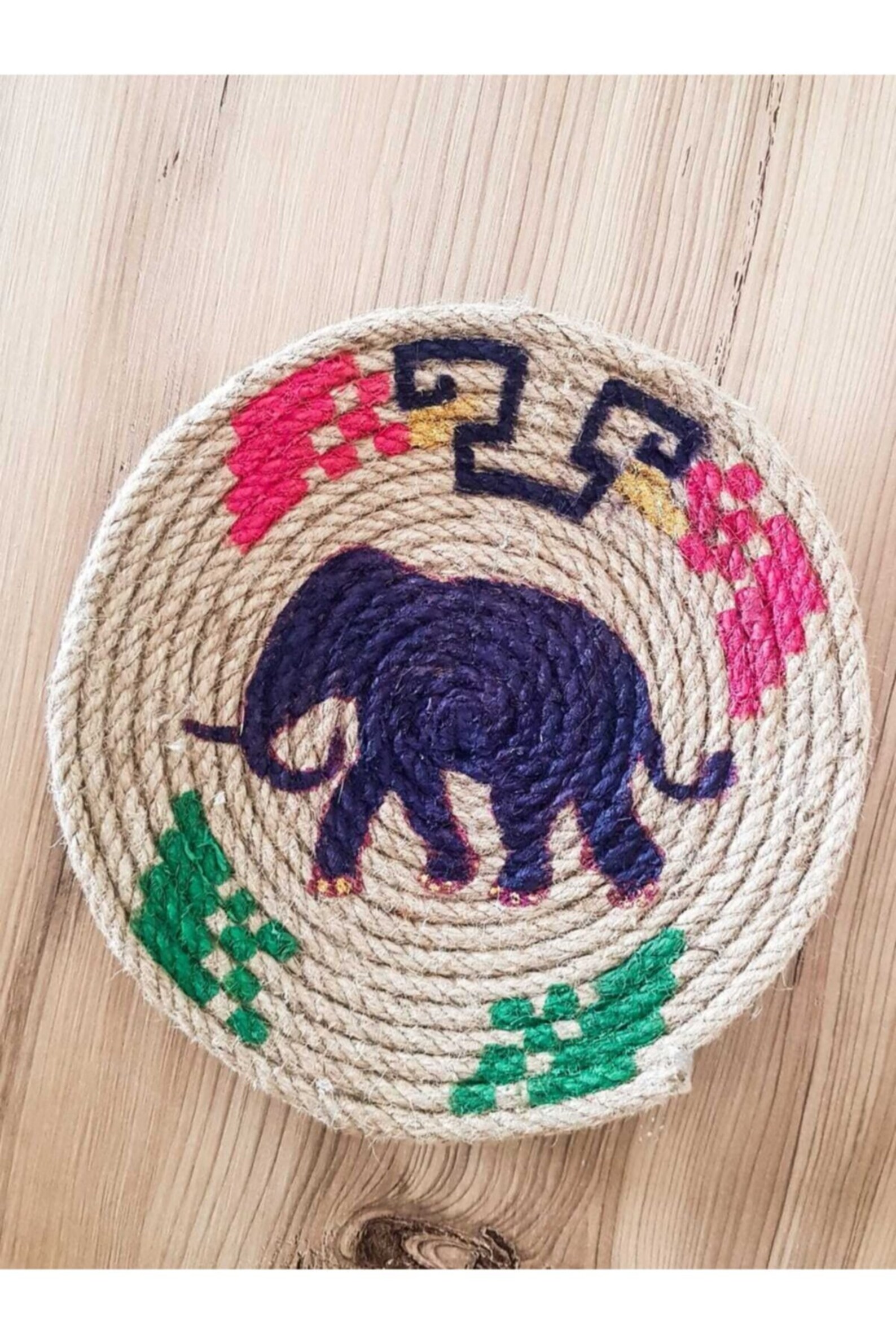 Decor Set of 5 African Plates, Wall Plate, Boho Wall Decor, African