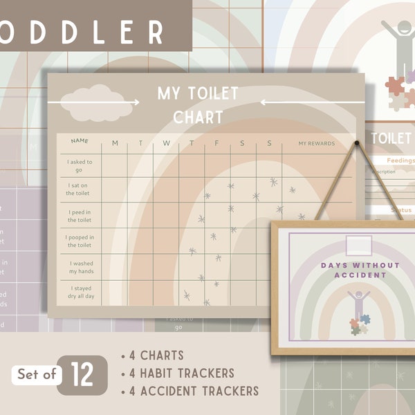 Toilet Training Sticker Chart Printable Etsy